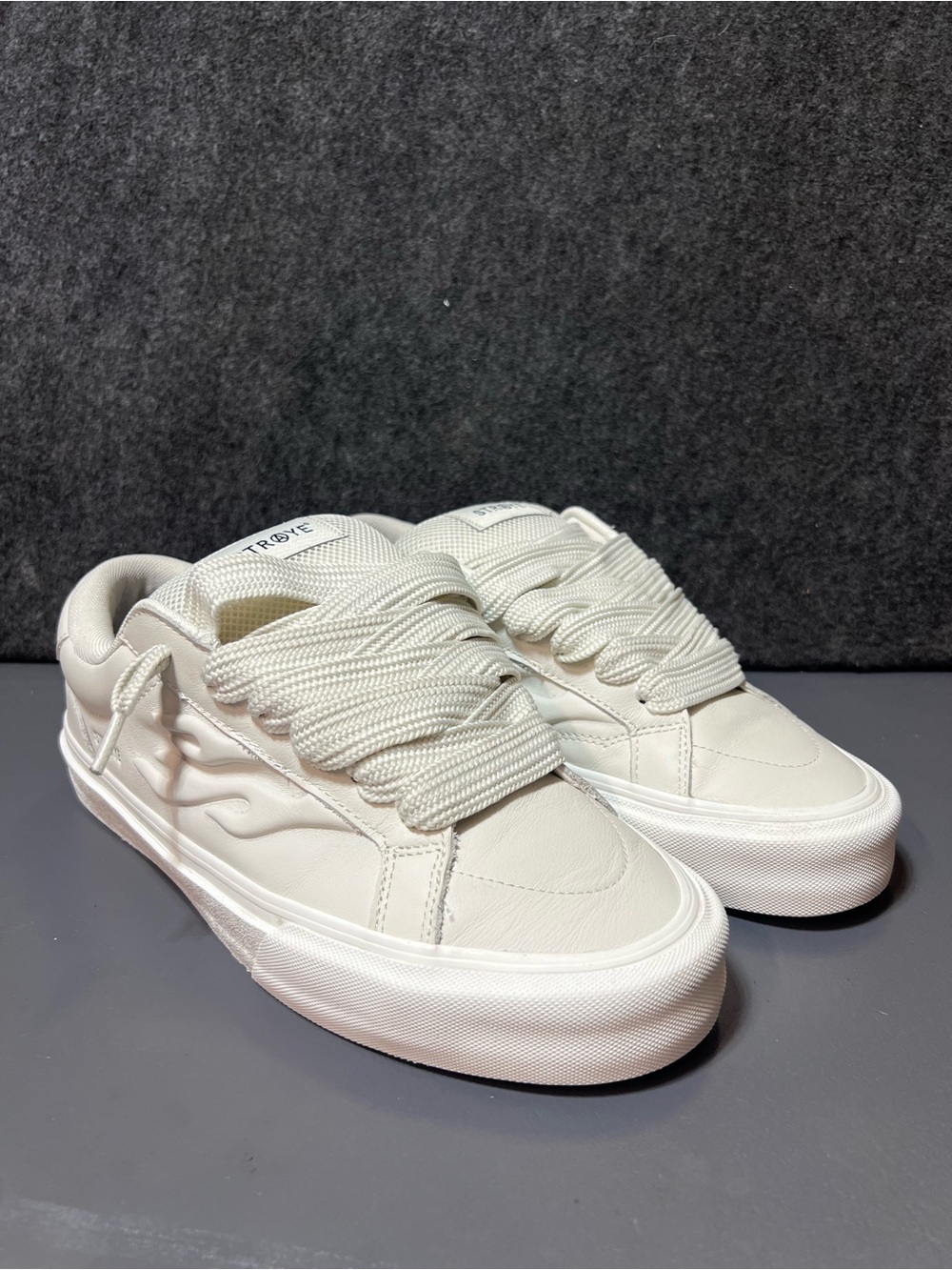 Straye Logan Puff Blanco Bevel Skate Shoes Mens Size 12
